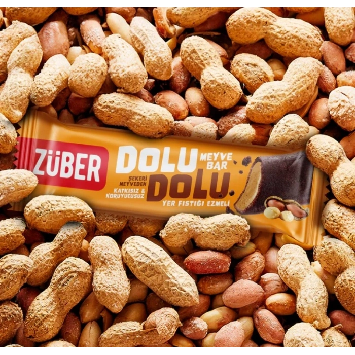 Mey İthalat®   Dolu Dolu Fıstık Ezme Meyve Bar 30 Gr