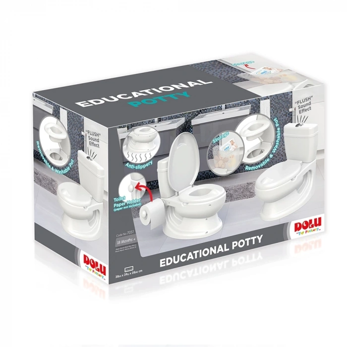 Mey İthalat®  Dolu Eğitici Lazımlık Beyaz