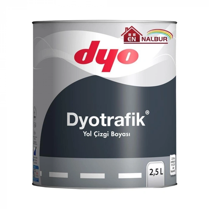 Mey İthalat® DYO Trafik Yol Çizgi Boyası 2,5 Litre Sarı