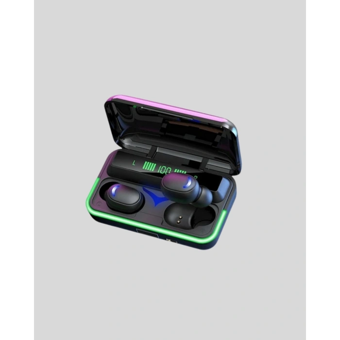 Mey İthalat® E10 Kablosuz Bluetooth Kulaklık – 3D Ses, Powerbank Şarj Kutusu