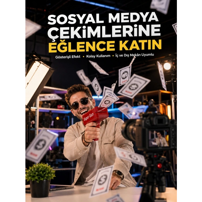 Mey İthalat® Elektrikli Parti Oyuncağı – Para Atan Tabanca Yeni Nesil