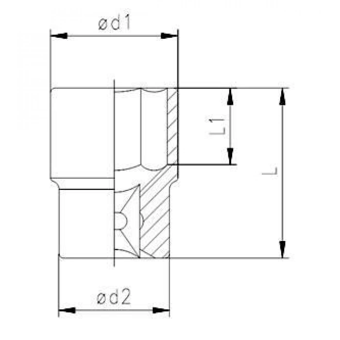Mey İthalat® Elta 1115 1/2 Lokma Anahtar 32 mm