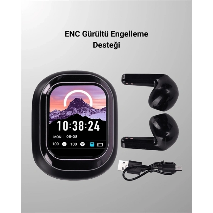 Mey İthalat® ENC Destekli Bluetooth 5.4 Kulaklık – EQ Ayarlı, Akıllı Kutulu