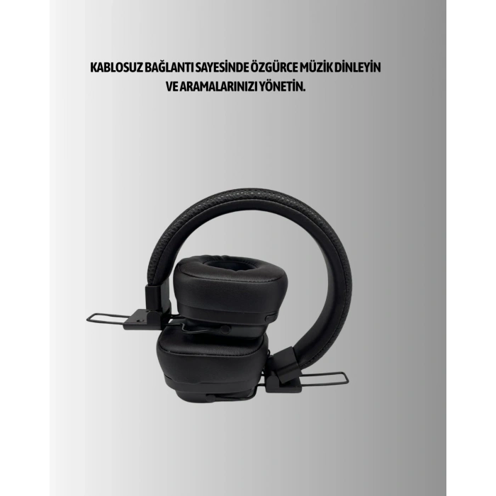 Mey İthalat® Ergonomik Konforlu Kablosuz Kulak Üstü Bluetooth Kulaklık Yeni Nesil