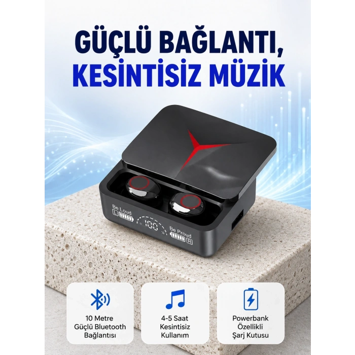Mey İthalat® Ergonomik Tasarımlı Kablosuz Bluetooth Kulaklık – Yüksek Ses Performansı Yeni Nesil