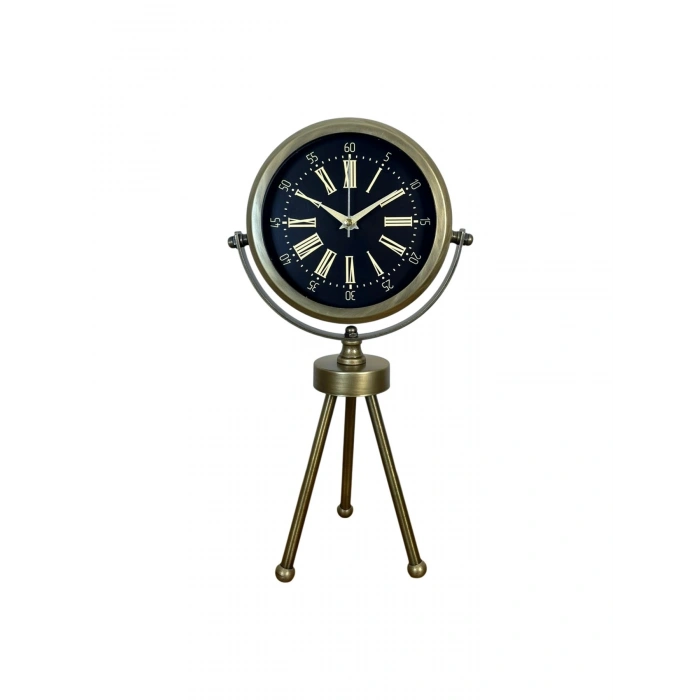 Mey İthalat® Eskitme Üç Ayaklı Masa Saati