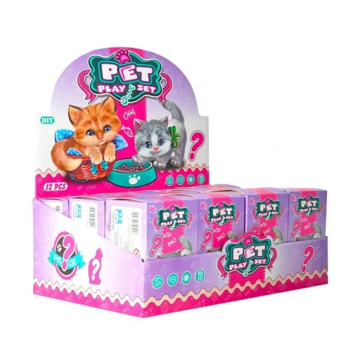 Mey İthalat® EVCİL HAYVAN YAVRU KEDİ KLUBELİ OYUN SETİ-MGA