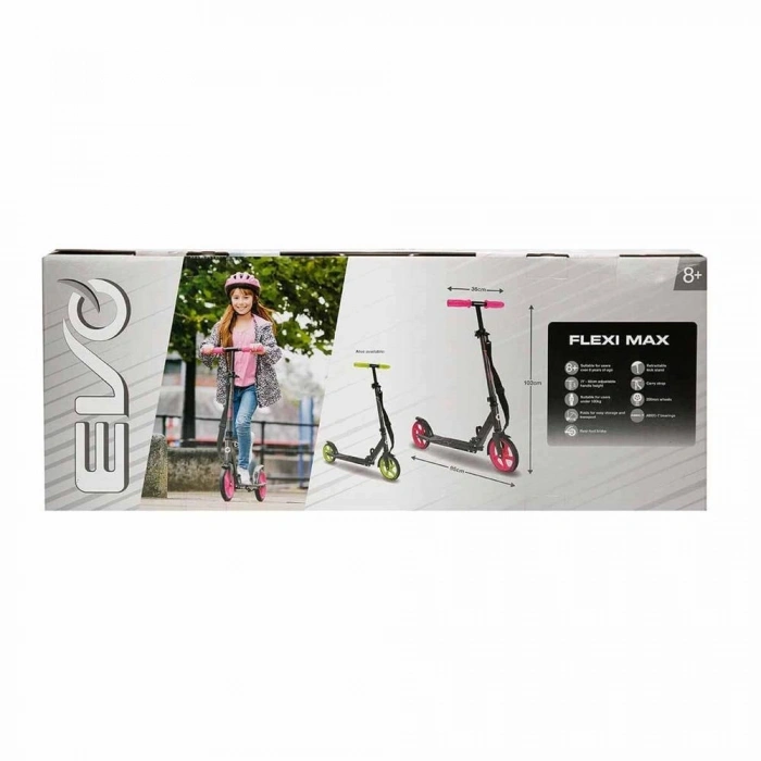 Mey İthalat® Evo 2 Tekerlekli Flexi Max Pembe Scooter