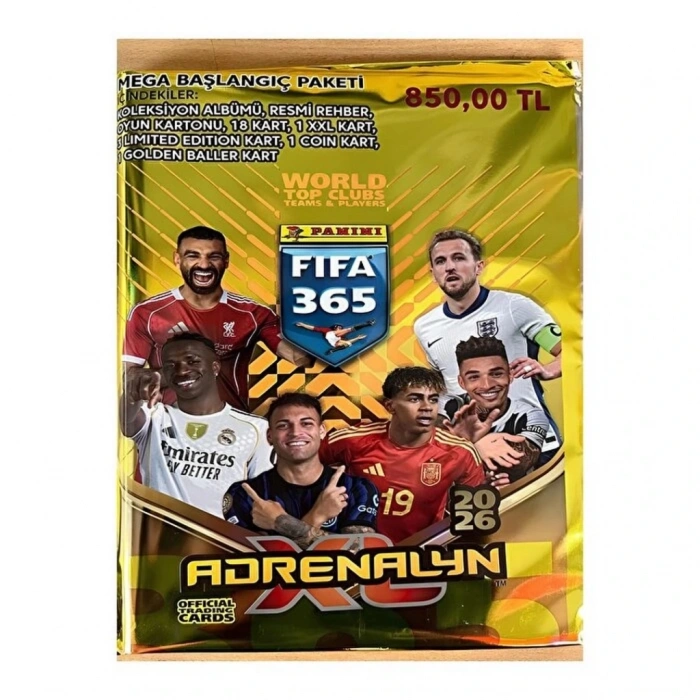 Mey İthalat® FIFA 365 2026 Adrenalyn Kart Mega Başlangıç Paketi
