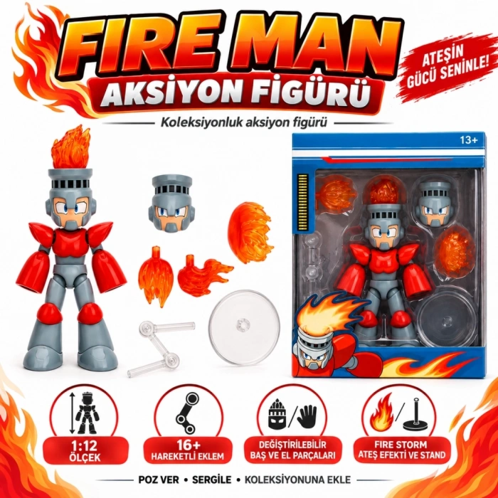 Mey İthalat® Fire Man Figürü