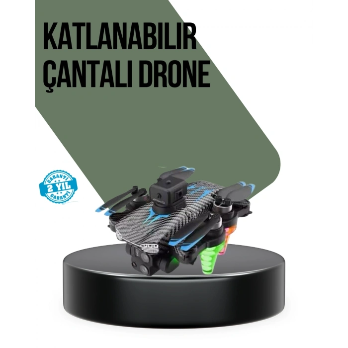Mey İthalat® Full HD 1080P Drone Katlanabilir Gövde Uzun Pil Ömürlü