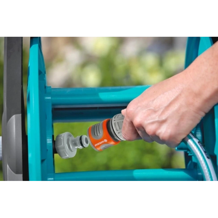 Mey İthalat® Gardena 08009-20 Duvara Montelı Hortum Arabası Set