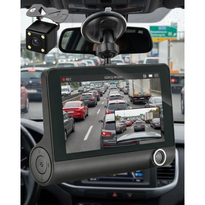 Mey İthalat® Gece Görüşlü Araç İçi Kamera Full HD Park Modlu