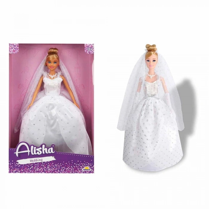 Mey İthalat® GELİNLİKLİ BEBEK ALİSHA  29CM