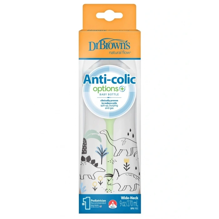 Mey İthalat®   Geniş Ağız PP Antikolik Options Biberon  270 ml Erkek