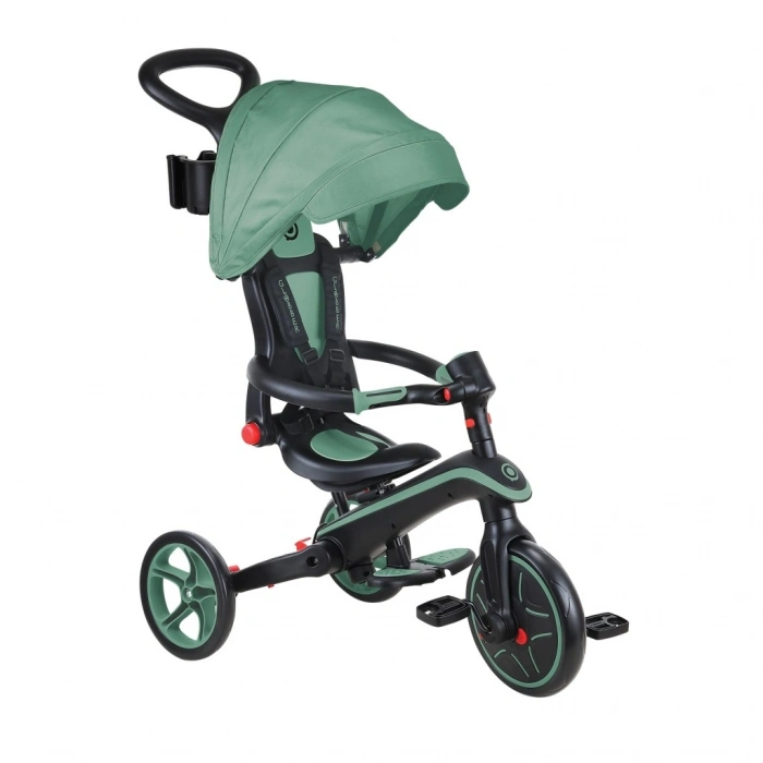 Mey İthalat® Globber Explorer 4in1 Katlanabilir Bisiklet Zeytin Yeşili