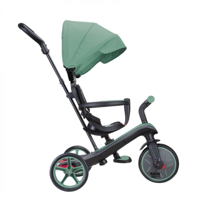 Mey İthalat® Globber Explorer 4in1 Trike Bisiklet Zeytin Yeşili