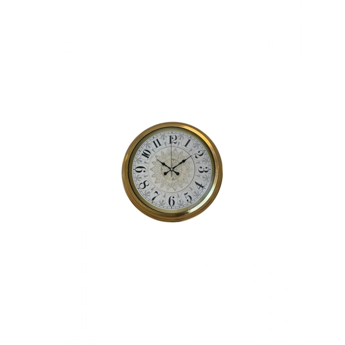 Mey İthalat® Gold Zarif 40 Cm Metal Duvar Saati