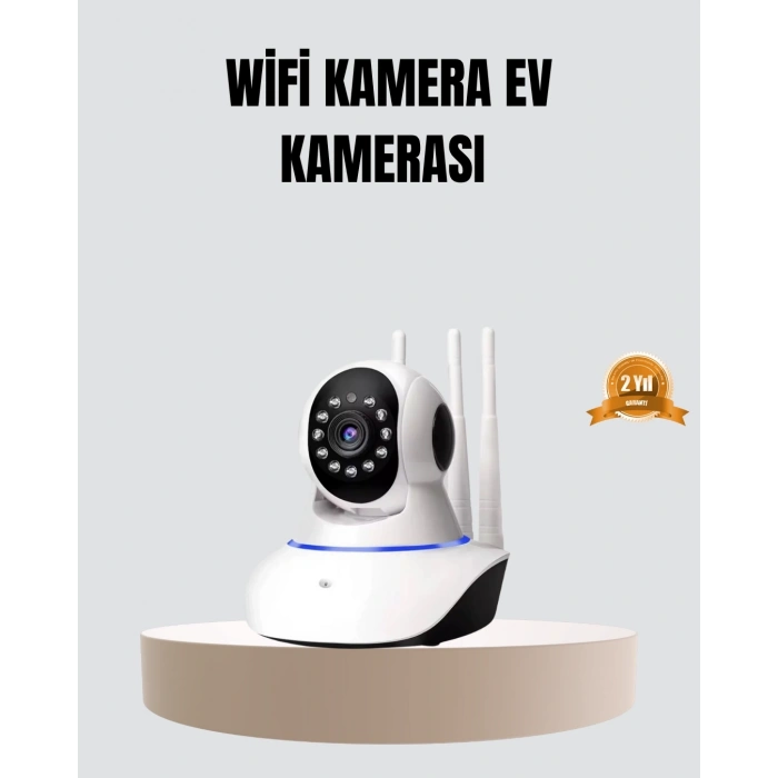 Mey İthalat® HD IP Kamera – Gece Görüşlü, Hareket Sensörlü, Mobil Takip ve Çift Yönlü Ses
