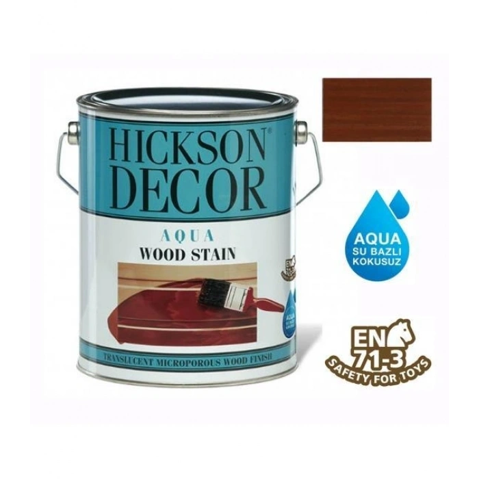 Mey İthalat® Hickson Decor Aqua Su Bazlı 5 LT Walnut