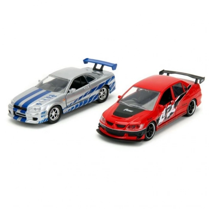 Mey İthalat® Hızlı & Öfkeli 2li Paket, 2006 GTR R34 Model Arabaları
