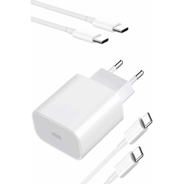 Mey İthalat® Hızlı Şarj Güç Adaptörü Şarj Aleti İOS Uyumlu 15/Pro/Pro Max