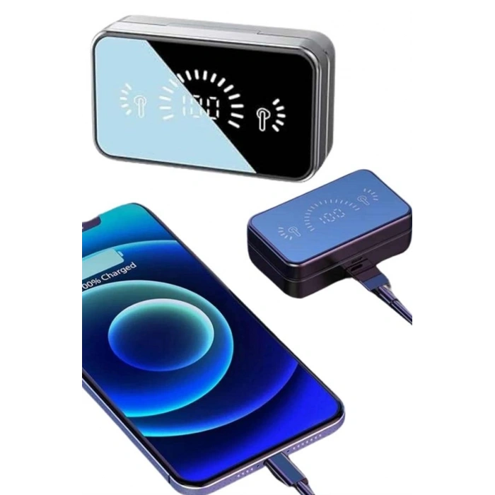 Mey İthalat® İos Android Uyumlu Bluetooth Kulaklık Kablosuz Kulaklık Yüksek Basslı