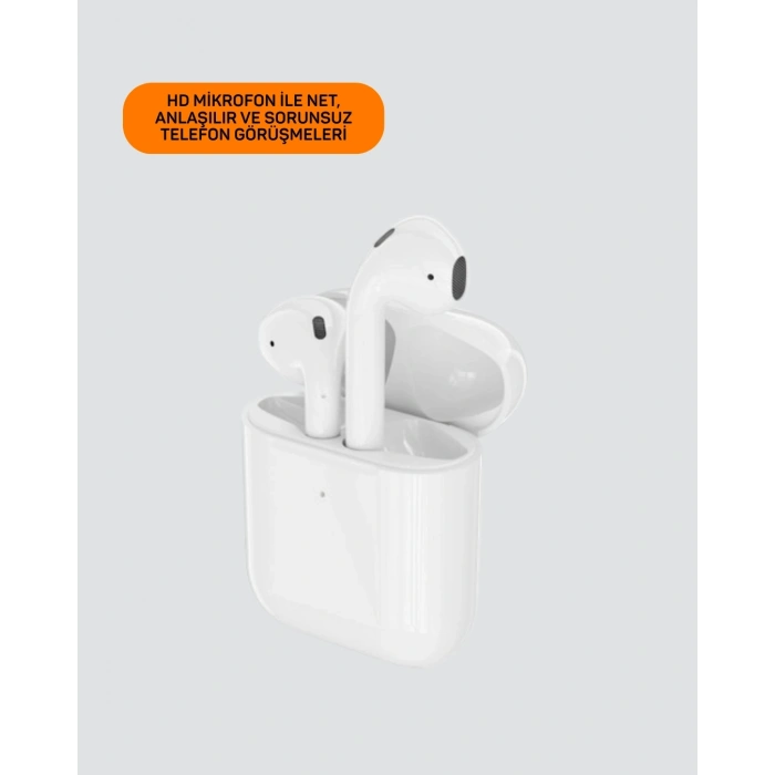 Mey İthalat® iPhone 11 12 13 14 15 Uyumlu Mini TWS Kulaklık Gürültü Önleyici Uzun Pil Ömürlü