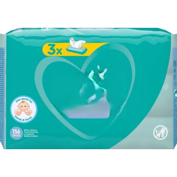 Mey İthalat® Islak Havlu ve Mendil Temiz ve Ferah 3Lü 156 Yaprak