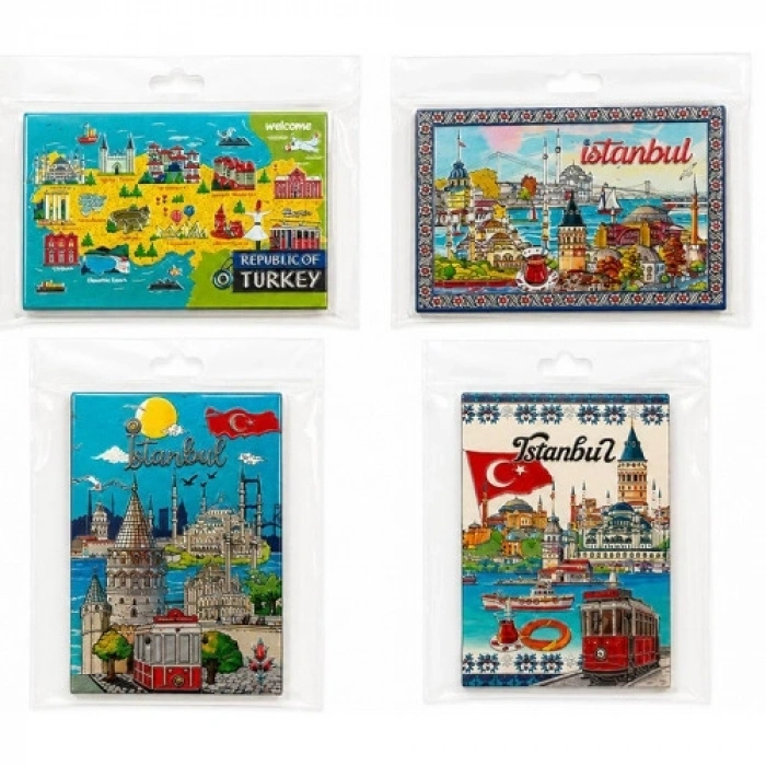 Mey İthalat® İstanbul Temalı Silikon Buzdolapı Süsü Magnet