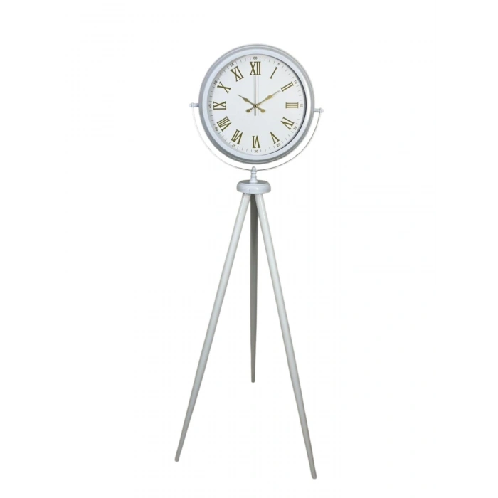 Mey İthalat® Ivory Beyaz Tripod Ayaklı Saat