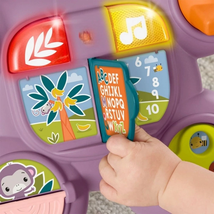 Mey İthalat® JGW94  Benimle Öğren Mor Maymun Yürüteç