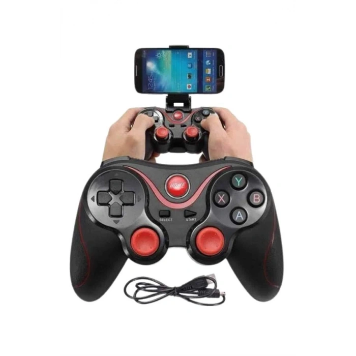 Mey İthalat® Joystik Gamepad Bluetooth Telefon Tutucu Oyun Kolu Telefon Android Uyumlu