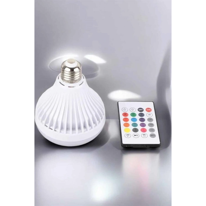 Mey İthalat® Kablosuz Bluetooth Hoparlör Led Lamba