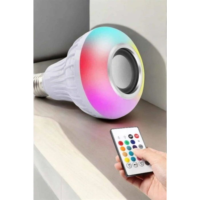 Mey İthalat® Kablosuz Bluetooth Hoparlör Led Lamba