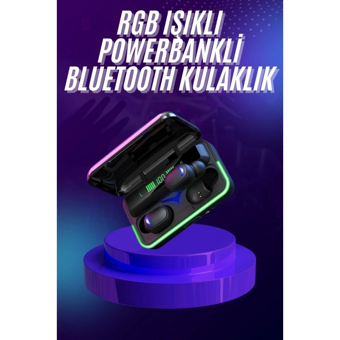 Mey İthalat® Kablosuz Bluetooth Kulaklık Rgb Gaming Oyuncu Kulaklığı Gecikme Önleyici