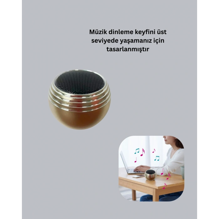 Mey İthalat® Kablosuz Mini Hoparlör Şarjlı TWS Destekli Kompakt Ses Sistemi