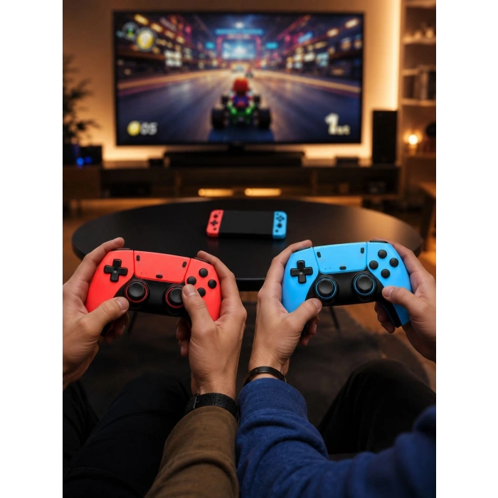 Mey İthalat® Kablosuz Retro Oyun Konsolu HDMI TV Bağlantılı Çift Gamepad Seti