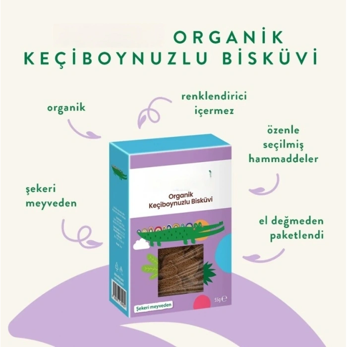 Mey İthalat® Keçiboynuzlu Bisküvi 55gr
