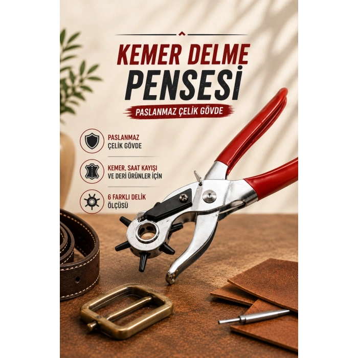 Mey İthalat® Kemer Delme Pensesi Paslanmaz Çelik Gövde