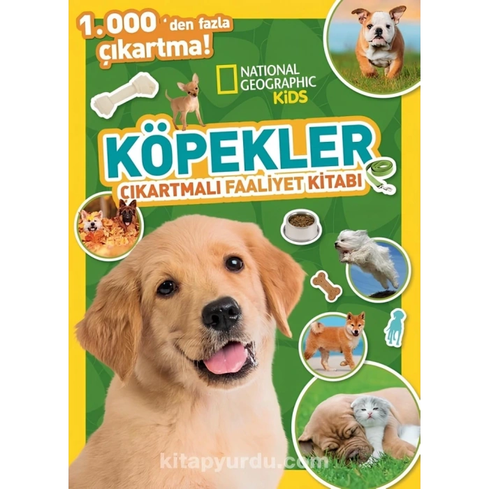 Mey İthalat®   Kids Köpekler Çıkartmalı Faaliyet Kitabı