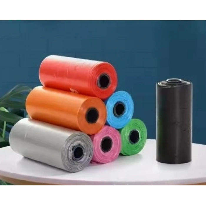 Mey İthalat® Köpek Dışkı Poşeti 4lü Düz Renk Set