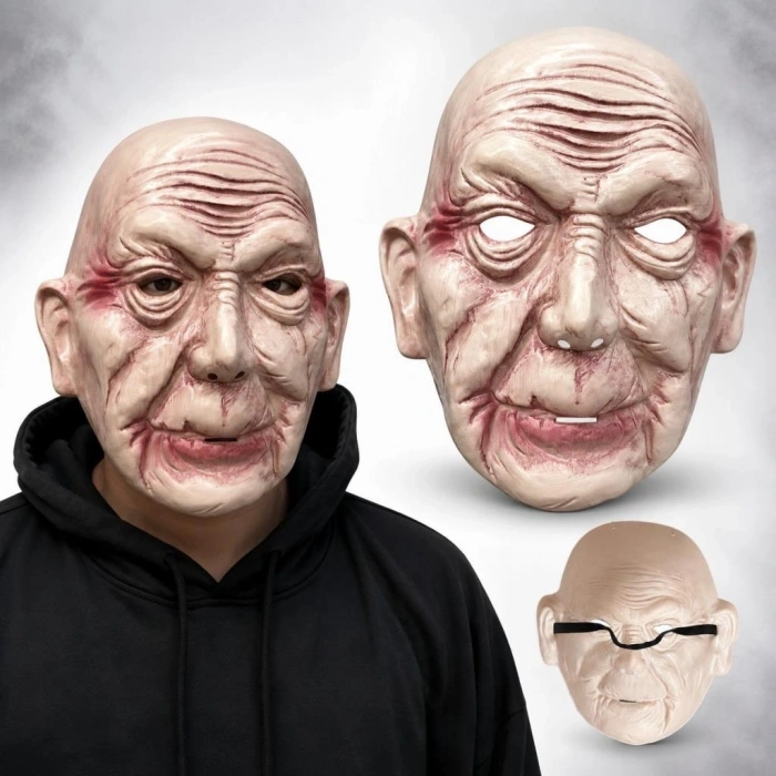 Mey İthalat® Korkunç Yaşlı Adam Gerçekçi İhtiyar Maske