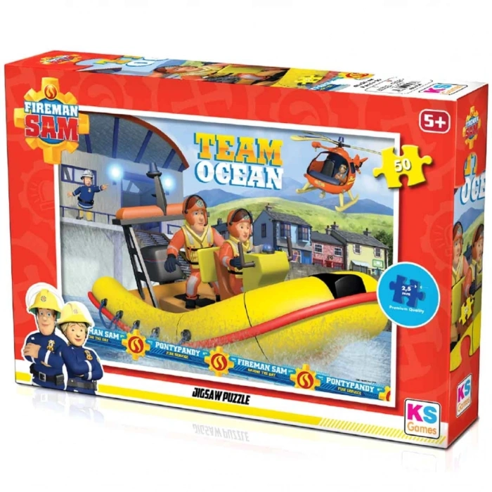Mey İthalat®  KS Fireman Sam 50 Parça Puzzle