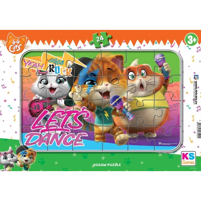 Mey İthalat® Ks Games 24 Parça Cats  Frame Puzzle