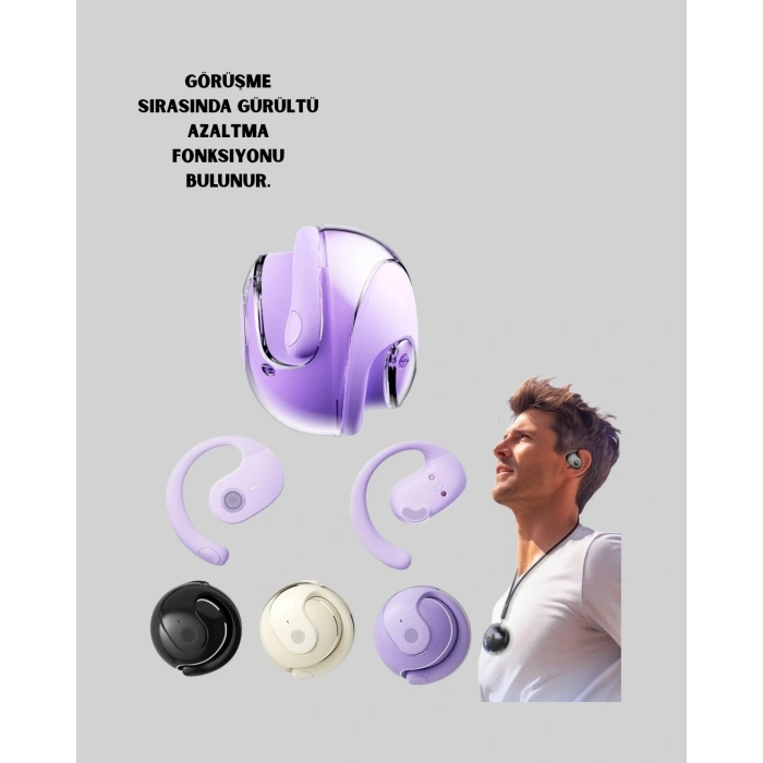 Mey İthalat® Kulak Arkası Bluetooth Kulaklık, Gürültü Azaltma