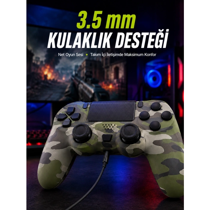 Mey İthalat® LED Işıklı Oyun Kolu – Durum Göstergeli Şık Tasarım