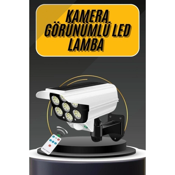 Mey İthalat® LED Lamba-Güneş Paneli Destekli Uzaktan Kumandalı Solar LED Lamba