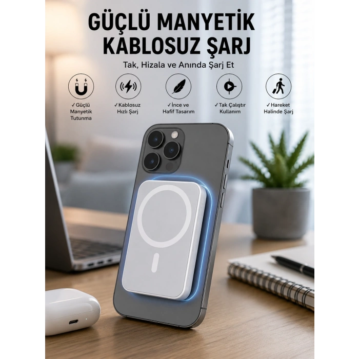 Mey İthalat® LF-100 MAGSAFE 5.000 MAH