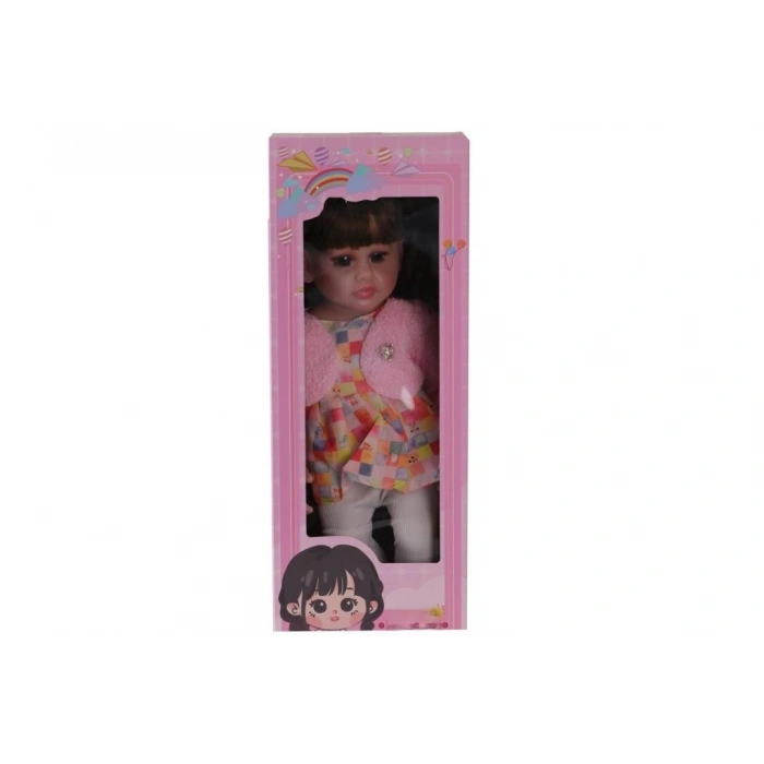 Mey İthalat® LMN232 55 CM MÜZİKLİ SİLİKONLU ET BEBEK